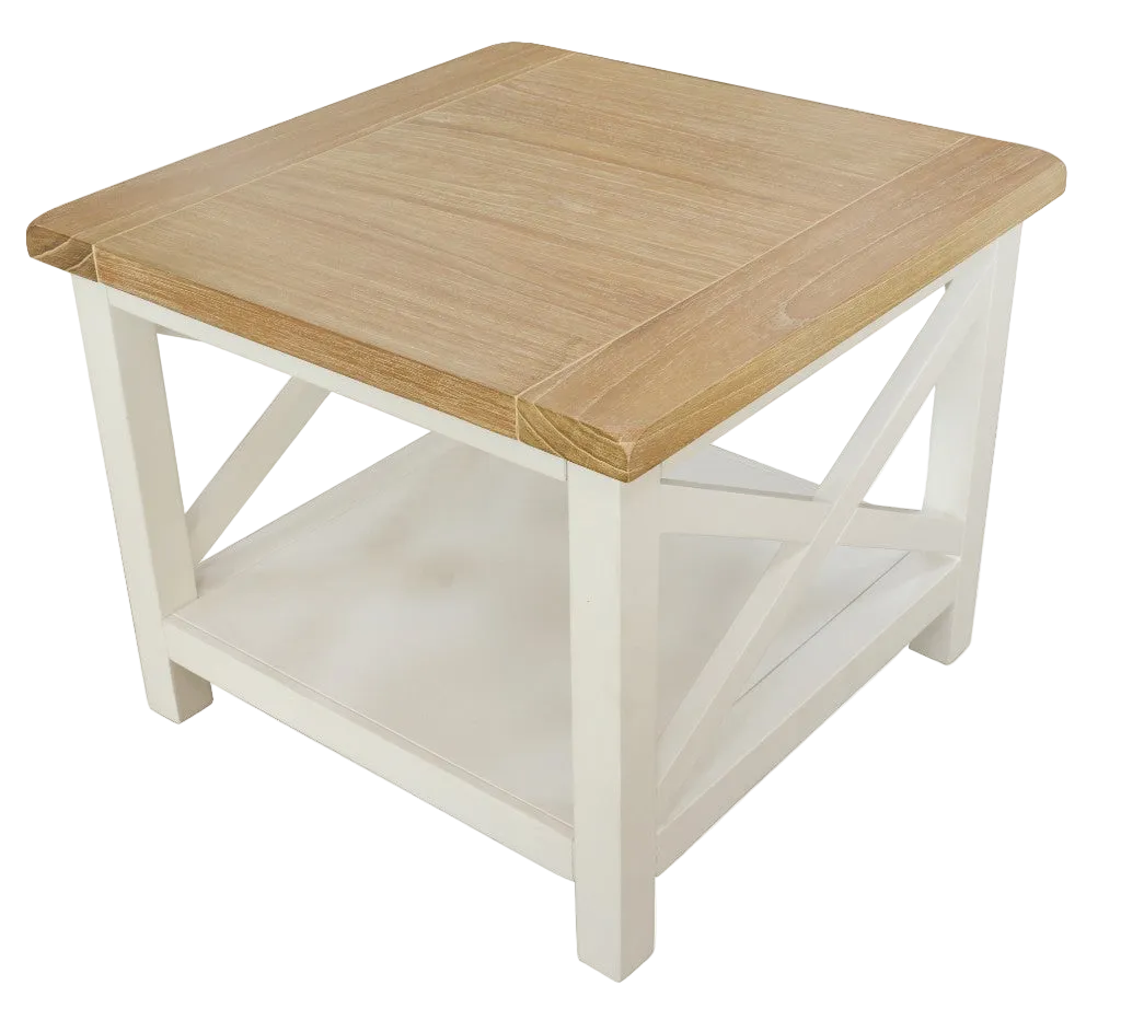 Shellwood Lamp Table - Oak White