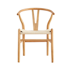 Arc Wishbone Dining Chair - Natural