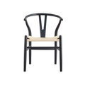 Arc Wishbone Dining Chair - Black Natural
