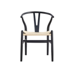 Arc Wishbone Dining Chair - Black Natural