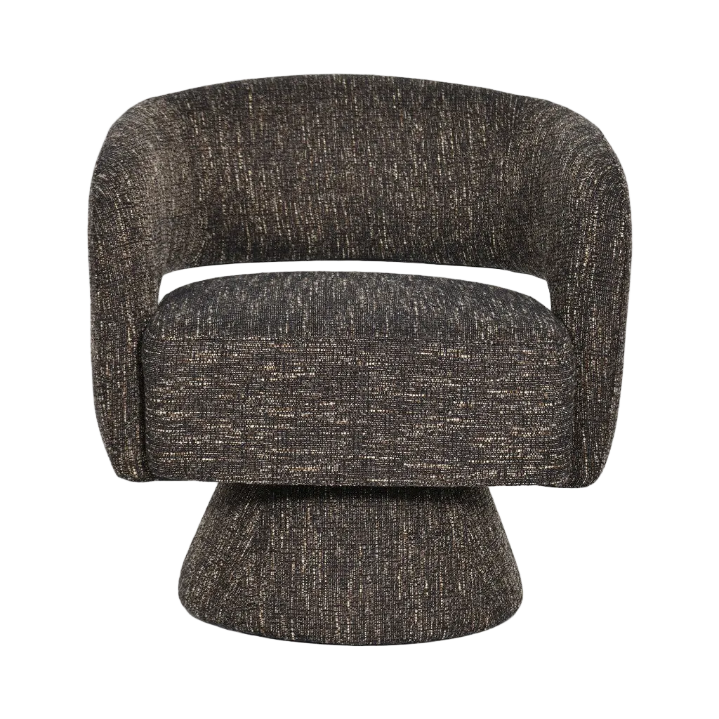 Bruno Fabric Accent Chair - Chocolate