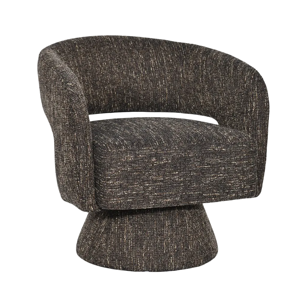 Bruno Fabric Accent Chair - Chocolate