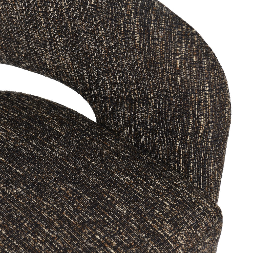 Bruno Fabric Accent Chair - Chocolate