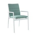 Astra Outdoor Dining Chair - White Sea Mist Green