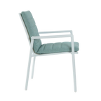 Astra Outdoor Dining Chair - White Sea Mist Green