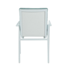 Astra Outdoor Dining Chair - White Sea Mist Green