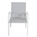 Icaria Outdoor Chair - White Light Grey