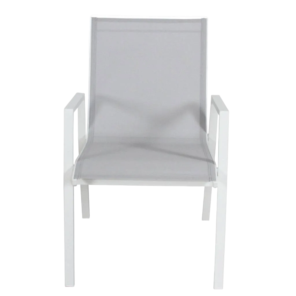 Icaria Outdoor Chair - White Light Grey