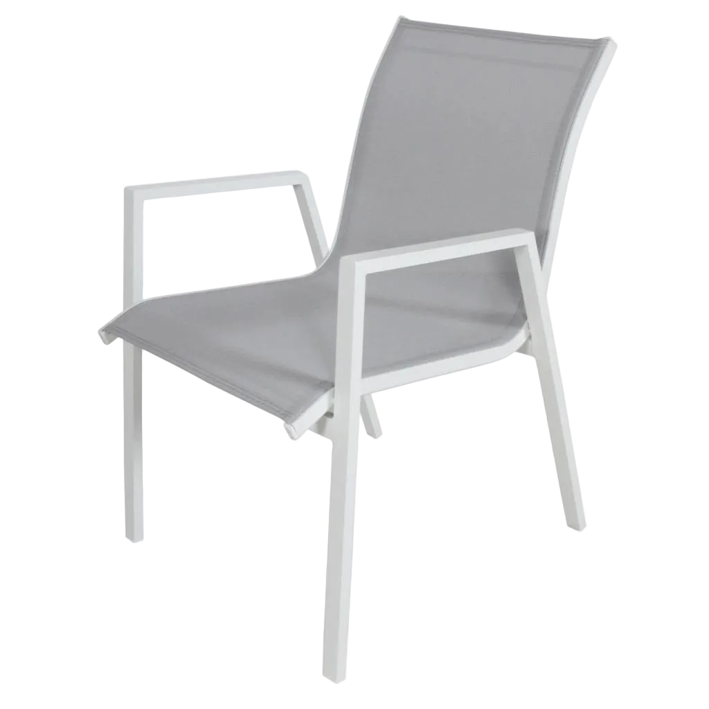Icaria Outdoor Chair - White Light Grey