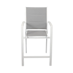 Taurus Outdoor Bar Stool - White Grey