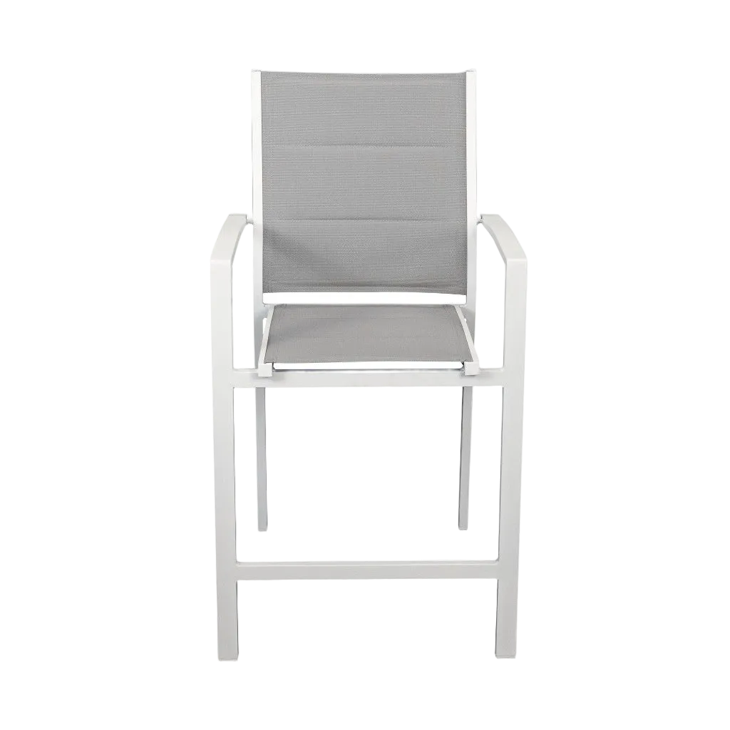 Taurus Outdoor Bar Stool - White Grey