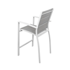 Taurus Outdoor Bar Stool - White Grey