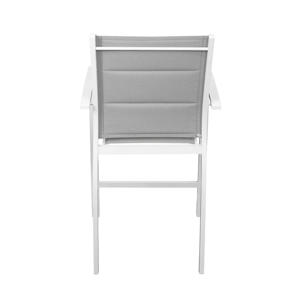 Taurus Outdoor Bar Stool - White Grey