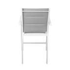 Taurus Outdoor Bar Stool - White Grey