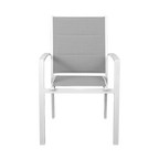 Taurus Outdoor Dining Chair - White Grey