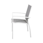 Taurus Outdoor Dining Chair - White Grey