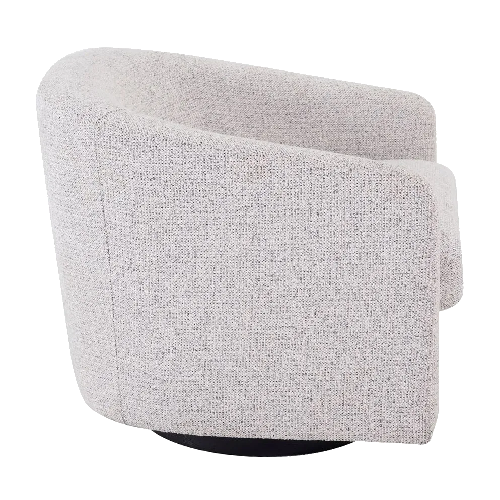 Bellevue Swivel Arm Chair - Salt & Pepper