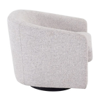Bellevue Swivel Arm Chair - Salt & Pepper