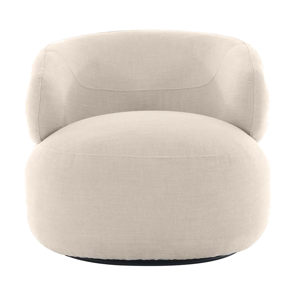 Greenwich Swivel Occasional Chair - Natural Chenille